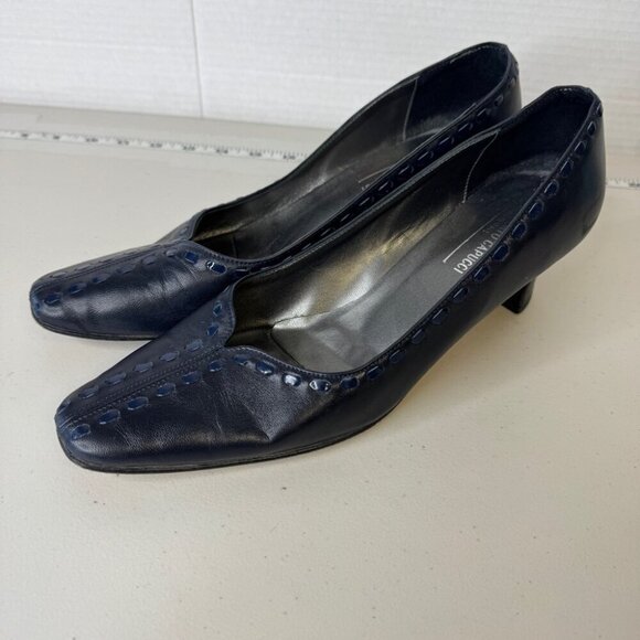 Vintage Roberto Cappuci Leather 90s Y2K Made in Italy Heels Shoes Size 10B - Picture 10 of 13